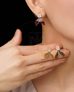 گوشواره مینیمال طرح وال