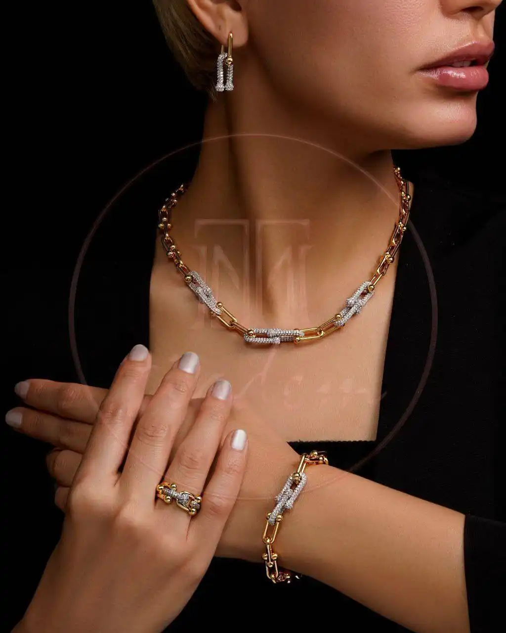 سرویس طرح طلای تیفانی | با آبکاری طلا ۱۸ عیار - Image 2
