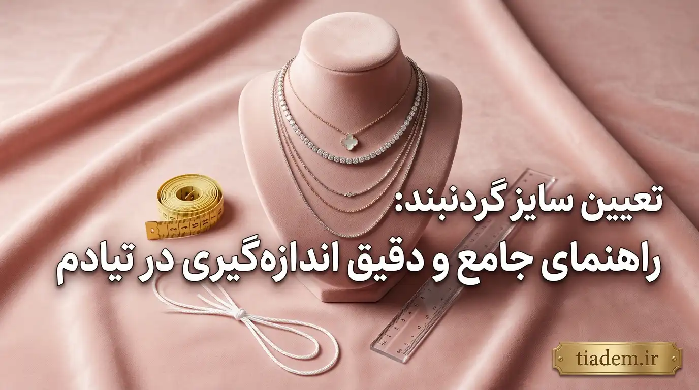 تعیین سایز گردنبند: راهنمای جامع و دقیق اندازهگیری | تیادم