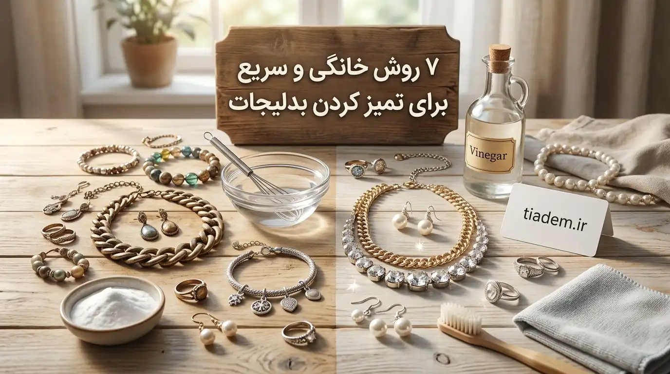 ۷ روش خانگی و سریع برای تمیز کردن بدلیجات | تیادم
