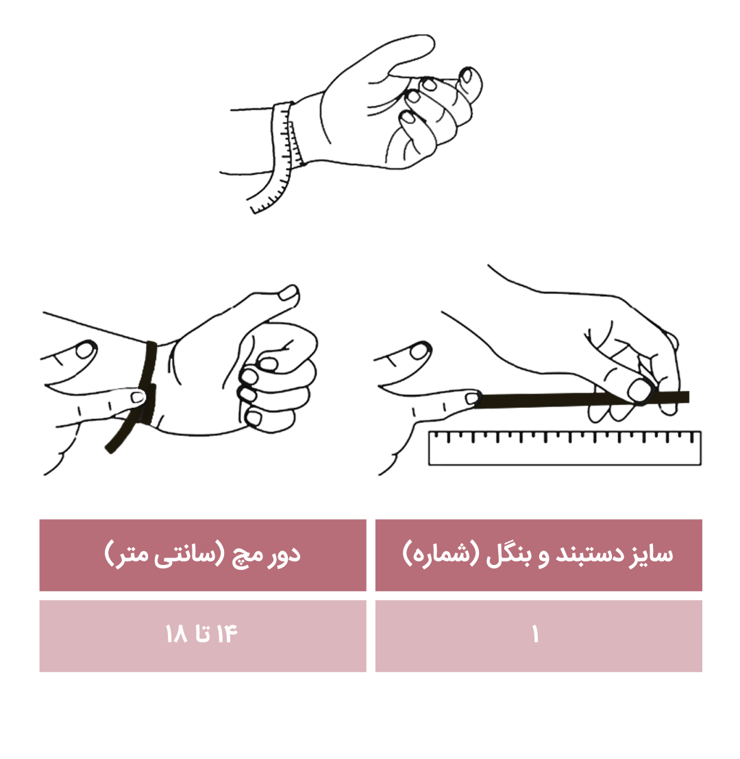 راهنمای سایز بنگل