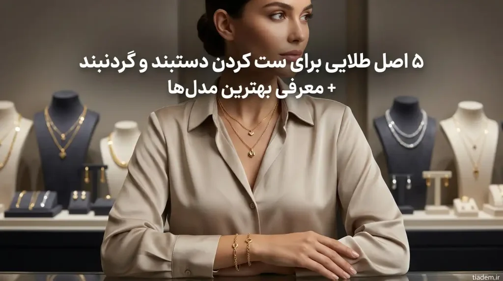 ۵ اصل طلایی برای ست کردن دستبند و گردنبند + معرفی بهترین مدل‌ها | تیادم