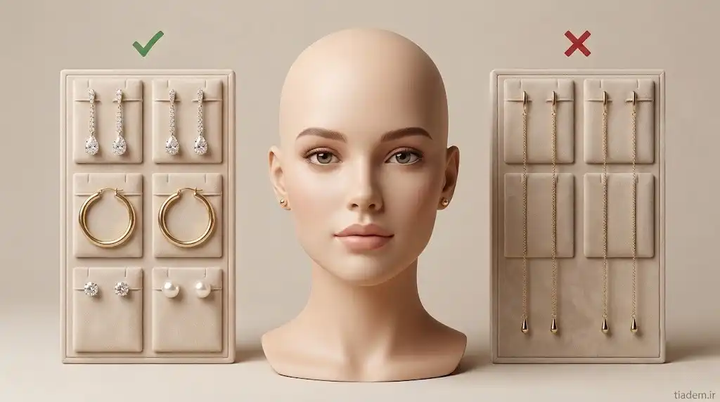 مدل‌های پیشنهادی گوشواره آویزی و قطره‌ای برای گوشواره مناسب صورت بیضی | مجموعه تیادم
