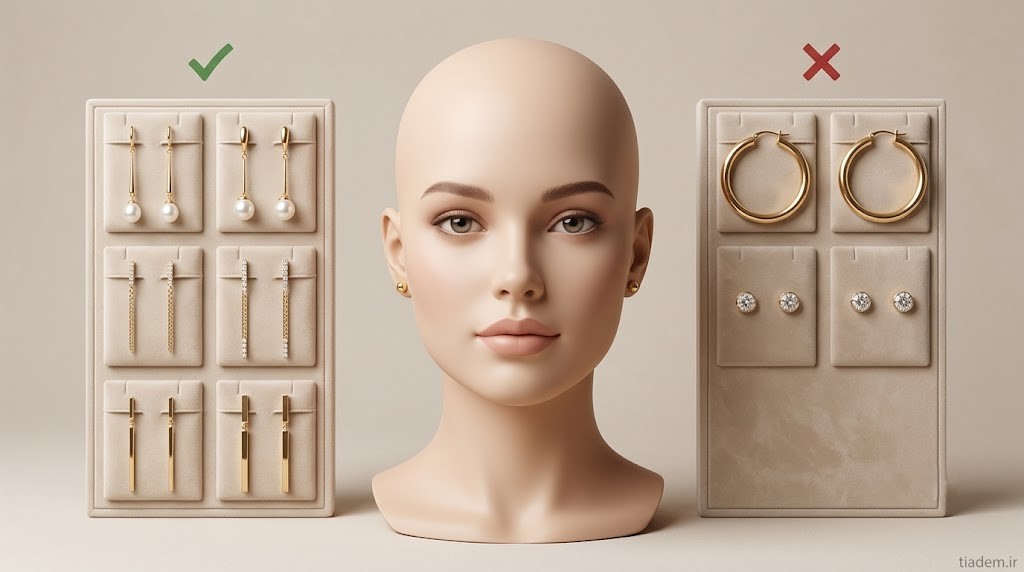 مدل‌های پیشنهادی و آویزی گوشواره مناسب صورت گرد برای ایجاد تعادل بصری | گالری تیادم