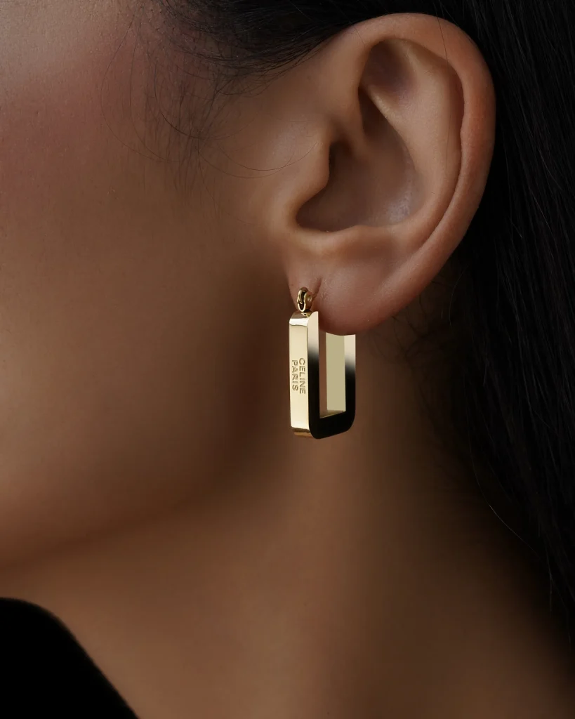 گوشواره حلقه ای مدل سلین پاریس